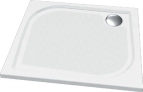 BPS-koupelny Sprchová vanička z liateho mramoru - štvorec Noris SQ 90 (90x90x3 cm)