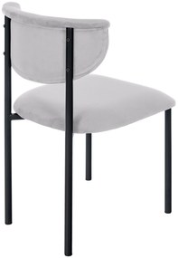 Stolička pre návštevy Gambell zamat - sivá