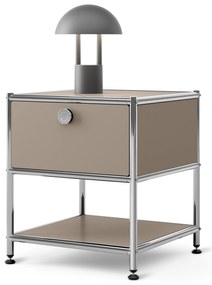 Kovový nočný stolík s 1 zásuvkou »CN3«