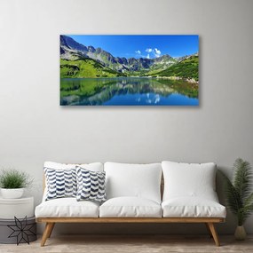 Obraz Canvas Hora jazero príroda 125x50 cm