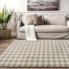 Tutumi Clover, plyšový koberec 160x230 cm, béžová, SHG-04023