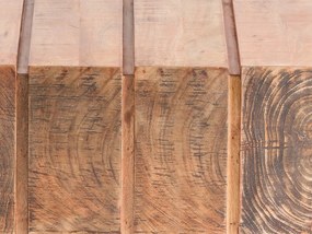 furniture-nabytek.cz - Masívny konferenčný stolík Dakota z mangového dreva, lakovaný, hnedý – 70×70×35 cm