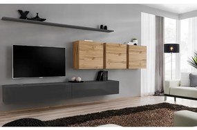 Obývacia stena Switch VII Grafit/Wotan