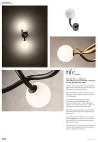 Redo 01-3257 - Luster na tyči CONFUSIO 3xE14/28W/230V pr. 76 cm čierna