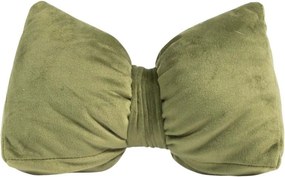Zelená zamatová zarážka do dverí v tvare mašle Bow green – 24*10*16 cm