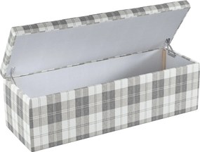 Truhlica čalúnená farba produktu sivá látka zapletaná, vzorované