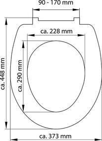 Eisl Sanitär WC sedadlo Duroplast Soft Close Fallen 82153