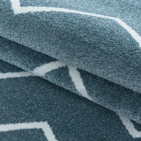 Ayyildiz, Kusový koberec Rio 4602 blue, 80x250, modrá, kancelária