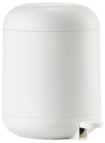 Biely nášľapný plastový odpadkový kôš 4 l Sensu – Zone