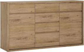 Komoda 2d-6s Shetland Typ 41 Dub Shetland/Sivá