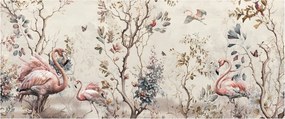 Obraz - Kresba plameniakov (120x50 cm)