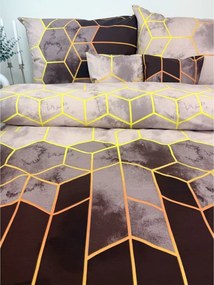 Obliečky Honey 140x200 / 70x90 – moderný geometrický vzor, 100 % bavlna deluxe