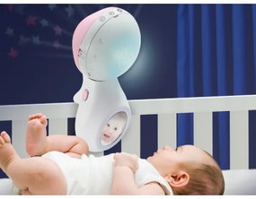 Infantino - Kolotoč nad postieľkou s melódiou a projektorom 3v1 3xAAA ružová