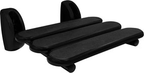 Ridder Ridder, HANDICAP sklopné sprchové sedátko 36x25cm, čierna, A140110