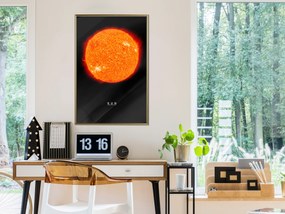 Artgeist Plagát - Sun [Poster] Veľkosť: 40x60, Verzia: Čierny rám s passe-partout