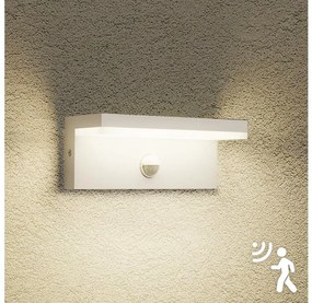 Brilagi -LED Vonkajšie nástenné svietidlo so senzorom TESSI LED/10W/230V biela IP54