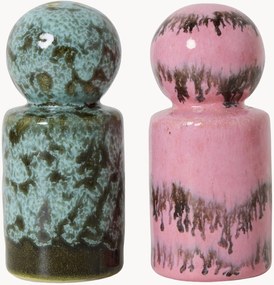 Ručne vyrobené soľničky a koreničky 70's, 2 ks