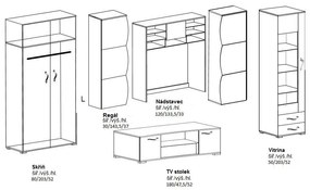 Veľká obývacia stena Spiana 310cm