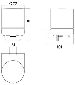 Emco S 66 - Dávkovač tekutého mydla, chróm 010-8124