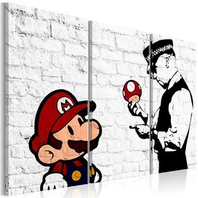 Obraz - Mario Bros (Banksy) Veľkosť: 120x80, Verzia: Premium Print