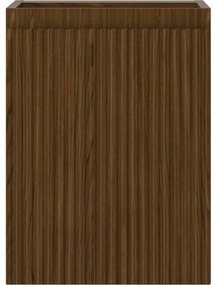 Mexen Rivel, kúpeľňová skrinka 35 cm, 1 dvierka, drážkovaná, orech, 91A21-03547-1-BF86