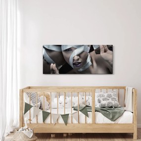 Obraz ženy so stuhou (120x50 cm)