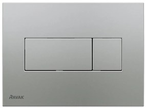 Ravak X01456 - Splachovacie tlačidlo UNI 24,7x16,5 cm matný chróm