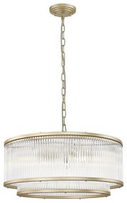 Zuma Line P0528-06H-V6AC - Luster na reťazi SERGIO 6xE14/60W/230V zlatá