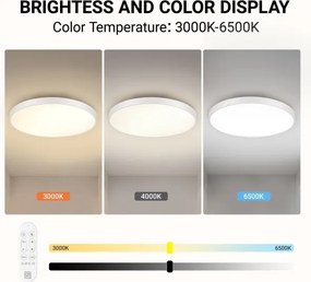 Immax NEO 07315L-LED Stmievateľné stropné svietidlo SEMPLICI 96W/230V priemer 80 cm Wi-Fi Tuya biela + diaľkový ovládač