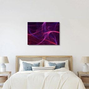 Abstraktný sklenený obraz kriviek (70x50 cm)
