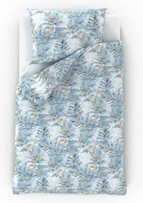 Kvalitex Bavlnené obliečky Nordic Yves modrá, 200 x 200 cm, 2 ks 70 x 90 cm