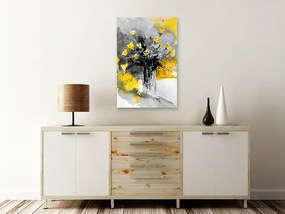 Artgeist Obraz - Bouquet of Colours (1 Part) Vertical Yellow Veľkosť: 20x30, Verzia: Na talianskom plátne