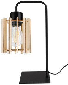 Stolová lampa TIMBER 7, 1x drevené tienidlo