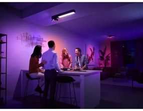 Philips-LED RGBW Stmievateľné bodové svietidlo Hue CENTRIS 3xGU10/4,2W + LED/11W