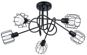 Sollux SL.1119 - Luster na tyči BELUCI 5xE14/40W/230V čierna