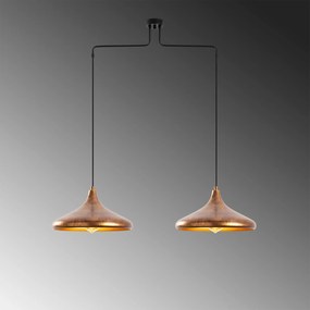 Závěsný lustr Barek II měděný