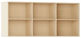 Knižnica INTEGRO policová vyššia, 835 x 1750 x 400 mm, 6 políc, buk