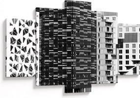 Obraz čiernobiele architektúry (150x105 cm)