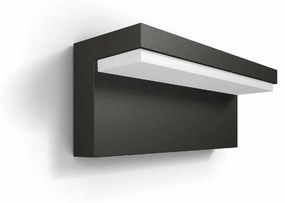 Philips Bustan UltraEfficient vonkajšie nástenné LED svietidlo 3,8 W 4000K, antracit