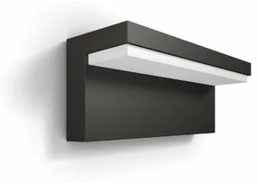 Philips Bustan UltraEfficient vonkajšie nástenné LED svietidlo 3,8 W 4000K, antracit