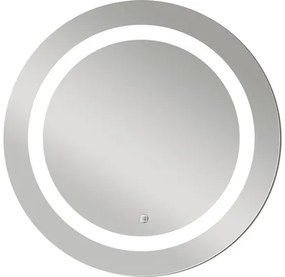 Guľaté zrkadlo do kúpeľne DSK Silver Sun LED Ø 59 cm