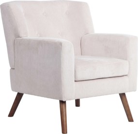 Kreslo Kioni látka cord - krémová