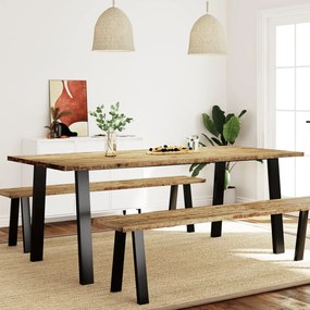 Jedálenský stôl 200x90x75 cm masívne akáciové drevo 353299