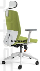 OFFICE PRO bestuhl -  OFFICE PRO bestuhl Kancelárska stolička J2 ECO WHITE SP zelená