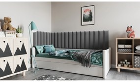 Set 20 čalúnených panelov Quadra 210x90x60 cm (sivá). Akcia -19%. Vlastná spoľahlivá doprava až k Vám domov. 1052011
