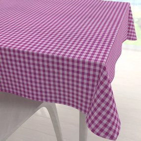 Biante Bavlnený štvorcový obrus Olivia OL-020 Fialová kocka malá 80x80 cm