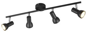 Čierne bodové svietidlo ø 8 cm Cantar – Trio
