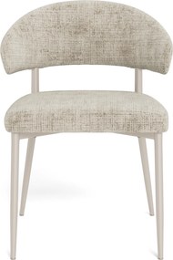 IRIS Béžové (látka Juto 4) / sivobéžový rám (kašmír) – MODERNÁ ČALÚNENÁ STOLIČKA DO OBÝVAČKY/JEDÁLNE BOHO