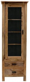 Vitrína Rami 60x180x45 indický masív palisander Natural