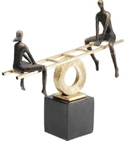 Balance dekorácia čierna/zlatá